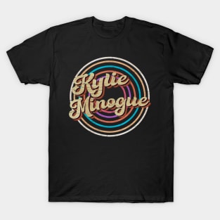 vintage circle line color Kylie Minogue T-Shirt